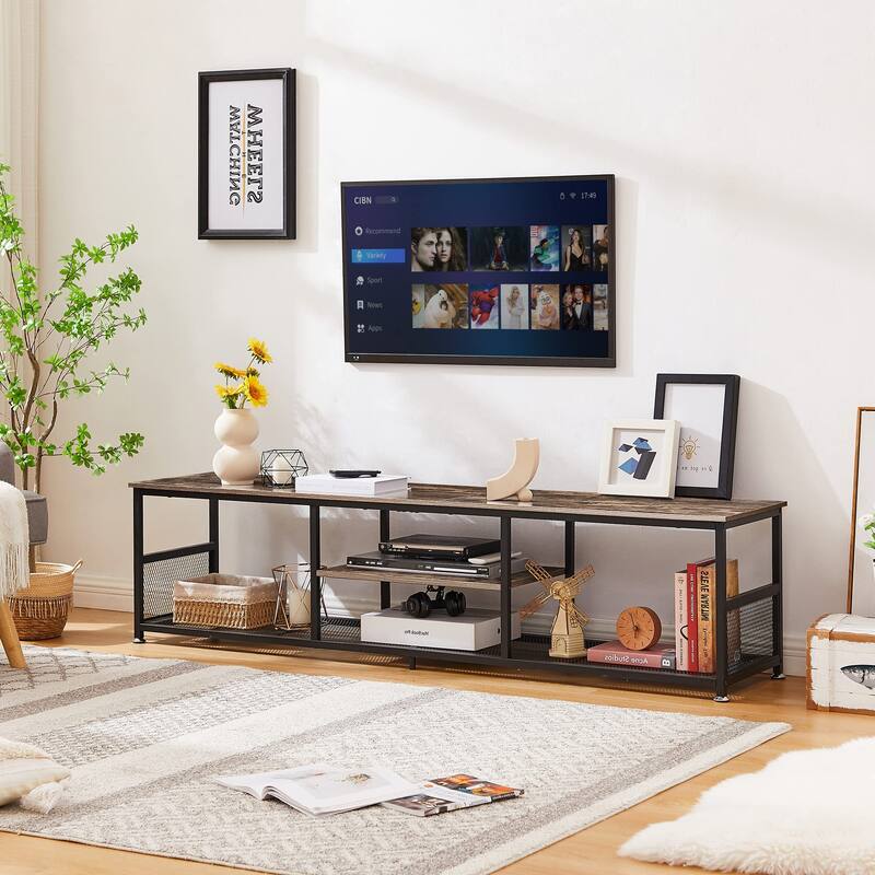 TV Stand for Televisions up to 80 Inch, 70" Entertainment Center with